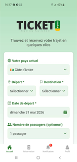 Aperçu de l'app